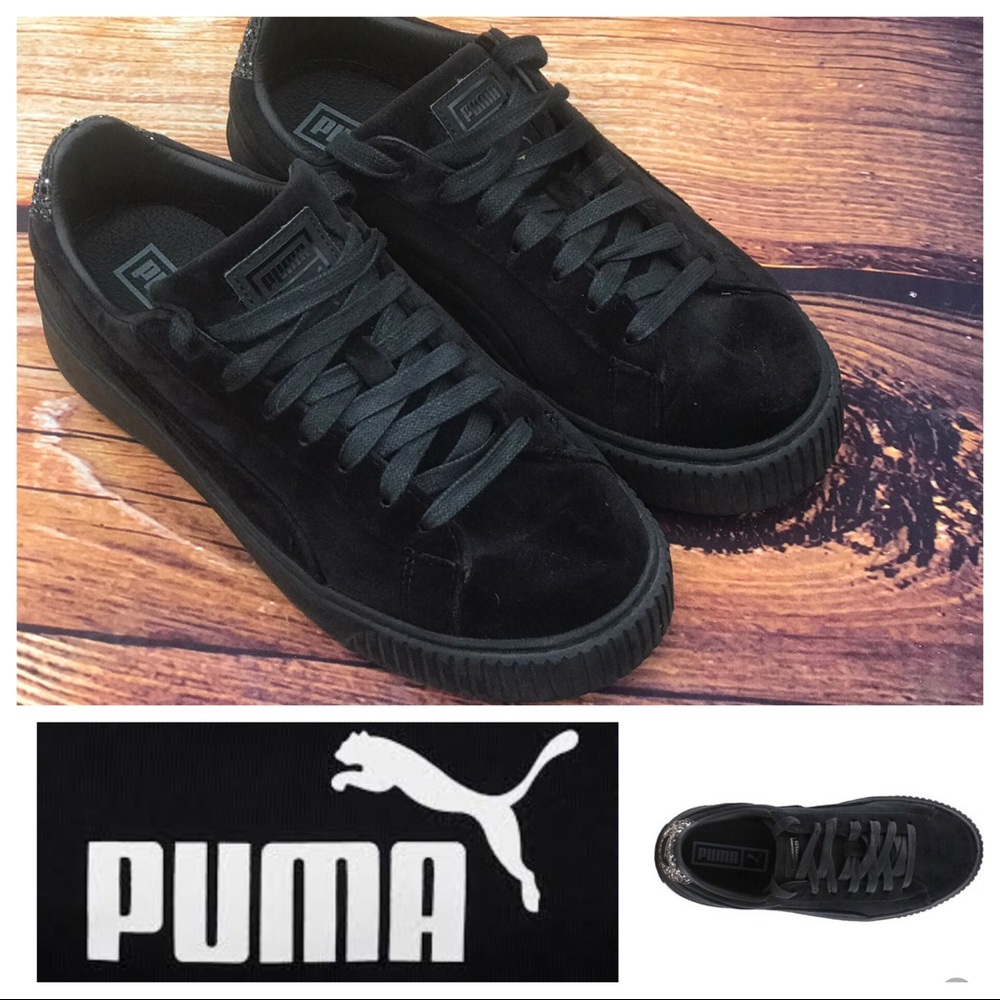 Velvet Puma Platforms